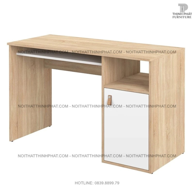 Bàn Học Hiện Đại Cho Phòng Ngủ Nhỏ – Có Ngăn Tủ Và Hộc Để Sách BLV02