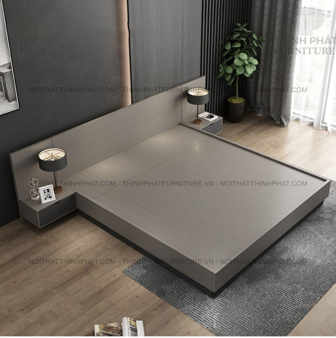 Giường Ngủ Hiện Đại Có Táp Đầu Giường GN27