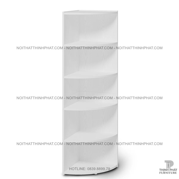 Kệ Sách Trắng Góc Tường Kiểu Dáng Gọn Gàng Dành Cho Chung Cư TS11