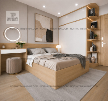 Combo Nội Thất Phòng Ngủ Tối Giản Kèm Bàn Trang Điểm- PN02