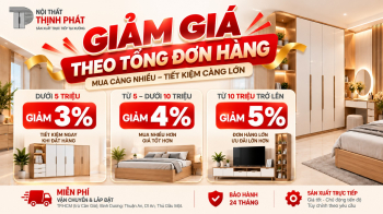Giảm giá theo tổng đơn hàng – Mua càng nhiều, tiết kiệm càng lớn