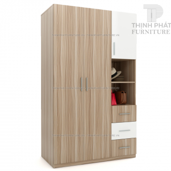 Tủ Quần Áo 1m2 X 2m Hiện Đại, Thời Trang, 3 Hộc Kéo Bên Ngoài Tiện...