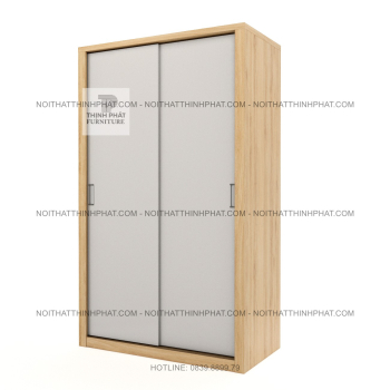 Tủ Quần Áo Cửa Lùa 2 Cánh MDF – Thiết Kế Ưu Tiên Treo Đồ, Dễ Sử...