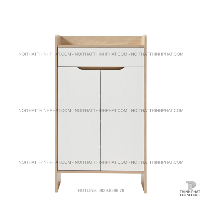 Tủ Giày Dép Nhỏ Gọn Kiểu Hàn Quốc, Cửa Mở Tiện Lợi, Có Ngăn Kéo TG01