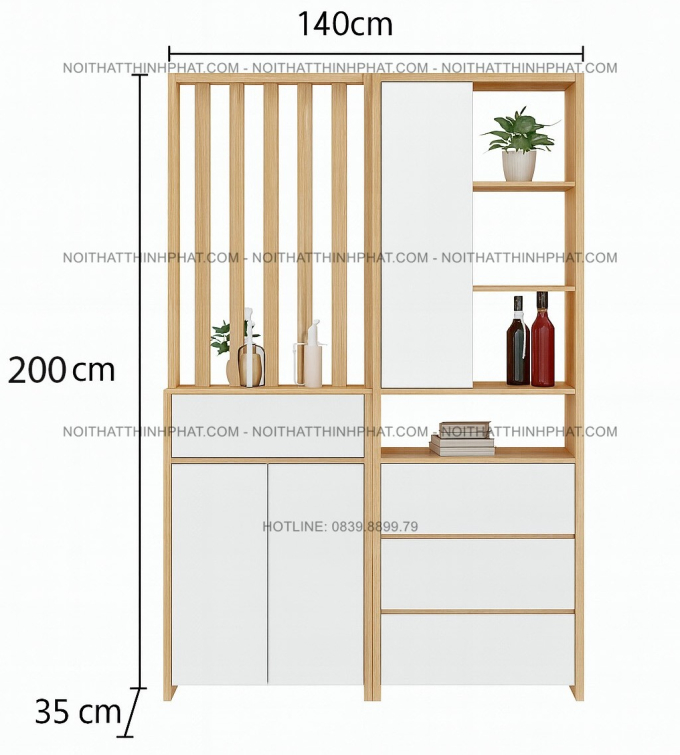 Tủ Giày Gỗ Công Nghiệp Kèm Vách Ngăn Trang Trí, Nhiều Ngăn Kéo Tiện Lợi, Kiểu Dáng Hiện Đại TG27