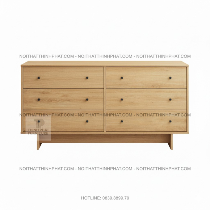 Tủ Ngăn Kéo 6 Hộc Lưu Trữ Đa Năng Cho Phòng Ngủ Kiểu Modern TNK20