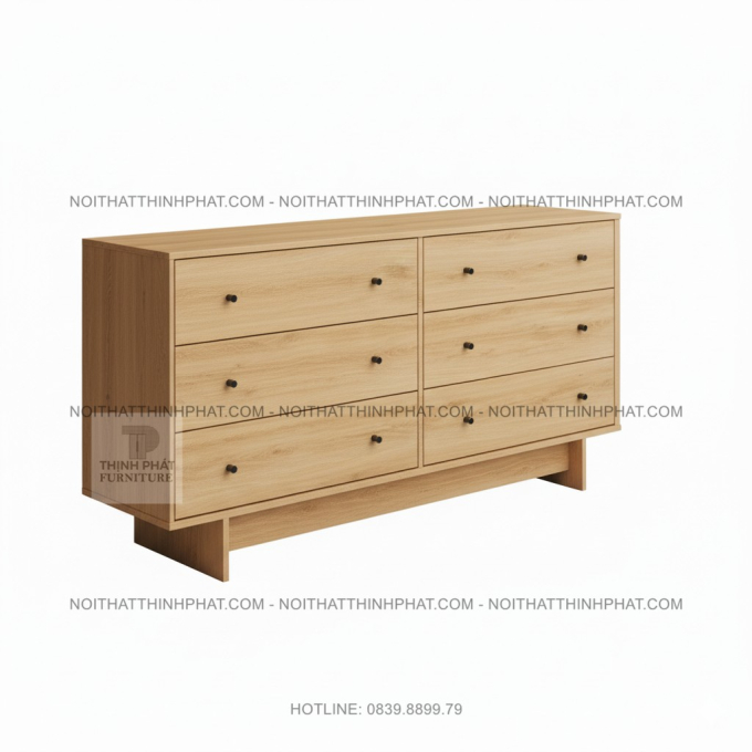 Tủ Ngăn Kéo 6 Hộc Lưu Trữ Đa Năng Cho Phòng Ngủ Kiểu Modern TNK20