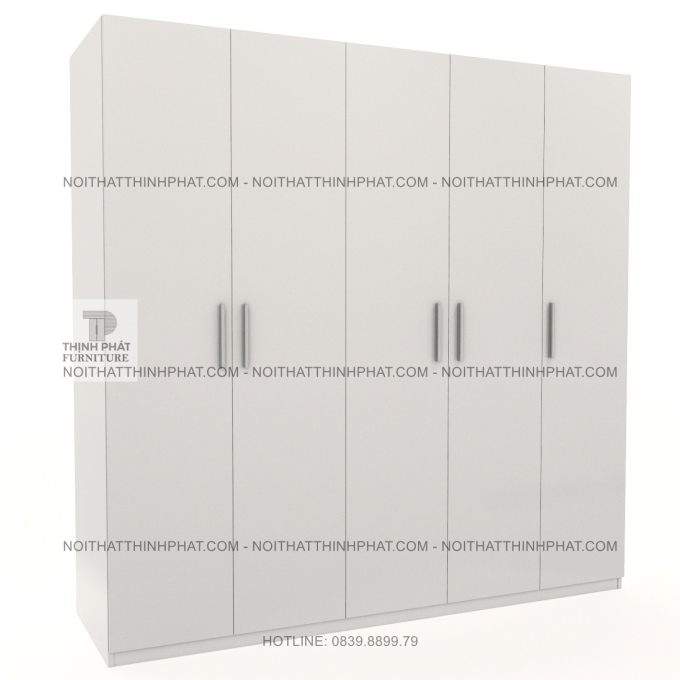 Tủ Quần Áo Cửa Mở Thiết Kế Tối Giản Ưu Tiên Treo Nhiều TQA124 (2M X 2M)